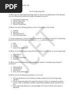 Cloud Computing - MCQ - ANSWERS