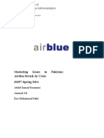 Marketing Issues in Pakistan: Airblue Struck by Crisis 30357-Spring 2014