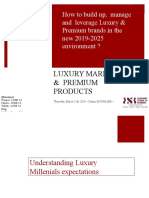 COURSE 5 - MSC BSB Luxury 2021 - LUXURY MARKETING AND PREMIUM PRODUCTS