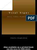 Vital Signs Nature, Culture, Psychoanalysis by Cha Shepherdson