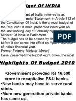 Union Budget of INDIA