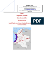 1 Clase Sociales 2 Periodo Cuarto Regiones de Colombia