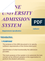 Online University Admission System: Software Requirements Specification