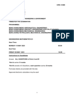 MASTER Engineering Mathematics E1 Exam