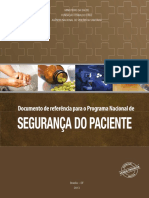 Documento de Referência para o Programa Nacional de Segurança Do Paciente