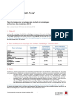 Taux Technique de Recyclage Des Emballages - Donnees 2015