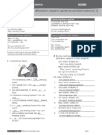 14 Present Continuous: Affirmative, Negative, Questions and Short Answers