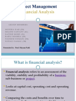 Financial Analysis: Project Management