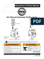 Operating Instructions & Parts Manual: Air/ Manual Hydraulic Bottle Jacks