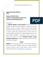 Accion de Tutela ALVARO SANDOVAL ESTRADA VS ALCALDIA MUNICIPAL ARACATACA