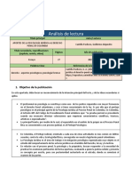 Anexo 1 Ficha para Análisis de Lectura - Aportes de La Psicología Jurídica Al Derecho Penal en Colombia.