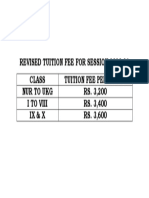 Revised Tuition Fee - Web