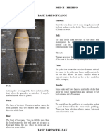 Basic Parts of Canoe and Kayak