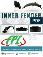 Inner Fender: Inner Fender Engine Cover Engine Under Hood Insulator