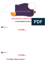 Class Presentation - Poetry Slam - Lesson 1