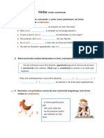 Verbo - Condicional - Ficha Formativa