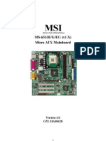 MS-6533E/G/EG (v1.X) Micro ATX Mainboard