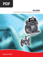 Mccanna: Ball Valves For Purified Terephthalic Acid Services