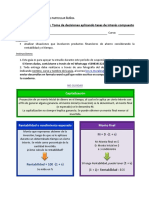 Guía N°4 Cuarto Medio Toma de Decisiones Con Tasas de Interés Compuesto