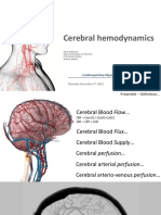 Cerebral Hemodynamics