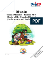 Grade 9 Music Q2 Module 7 and 8 Classical Period Performance and Evaluation