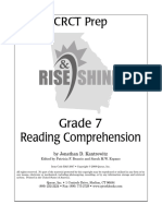 Grade 7 English Reading Comprehension