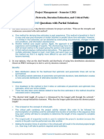 Tutorial 03: Questions With Partial Solutions