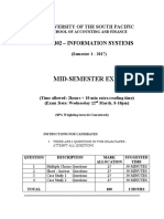 Mid-Semester Exam: Af 302 - Information Systems