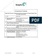 Seagate Technology PLC Declaration of Conformity P. 1 of 4