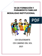 Plan de Form. Familias Educrearte y Camino Del Sol