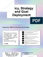 Policy Strategy and Goal Deployment