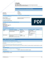 Ice Cooler: Safety Data Sheet