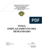 Ensayo de Derecho Procesal Civil I-Emplazamiento