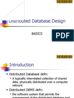 Distributed Database Design: Basics