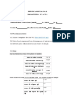 Procedimiento No. 3. Masa Atómica Relativa