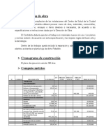 Ejemplo de Planilla y Especificacion Tecnica