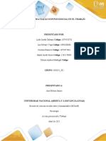 Unidad 2: Tarea 3 La Acción Psicosocial en El Trabajo