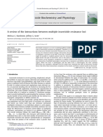 A Review of The Interactions Between Multiple Insecticide Resistance Loci