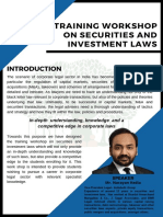 LFI - Workshop On Securities and Investment Laws - Brochure