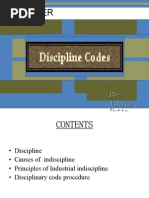 Code of Disciplinary