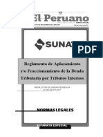 Reglamento de Aplazamiento Yo Fraccionamiento de La Deuda T Resolucion N 161 2015sunat 1262604 1