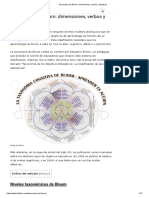 Taxonomía de Bloom - Dimensiones, Verbos y Objetivos