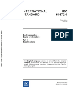 International Standard: Electroacoustics - Sound Level Meters - Specifications