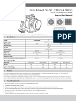 Inline Exhaust Fan Kit - 100mm & 150mm: Instruction Manual