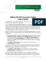 USB To RS-232 Converter Cables User's Guide