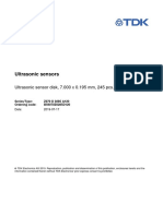 Ultrasonic Sensors: Ultrasonic Sensor Disk, 7.000 X 0.195 MM, 245 PCS./ Tube