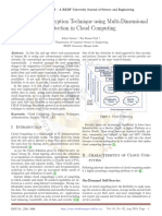 Analysis and Encryption Technique Using Multi-Dimensional Protection in Cloud Computing