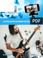 Electric Guitar 2018 Graded Certificates Debut-G8