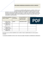 Ejercitación Sobre Coordenadas Geográficas Latitud y Longitud Actividad 5