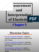 Measurement and Interpretation of Elasticities